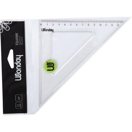 EQUERRE CRISTAL 21CM GR 45D