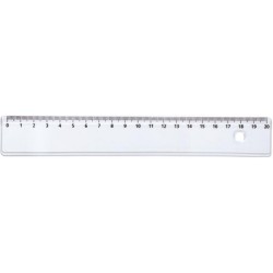REGLE PLATE PLASTIQUE 20CM