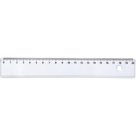 REGLE PLATE PLASTIQUE 20CM