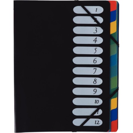 TRIEUR PP 12COMPART+ELAST NOIR